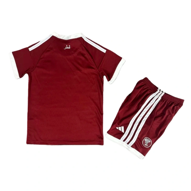 11764918110000-2116043413-1 2026 Qatar World Cup Home Kids Football jersey Kit Fan version