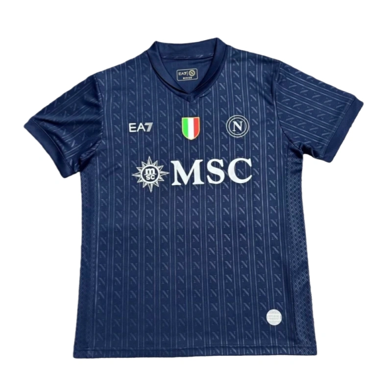 2025-26 Napoli Soccer jersey Third Away Custom Shirt champions League Fan Version