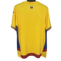 Romania's home football jersey for 2025-26 Fan version