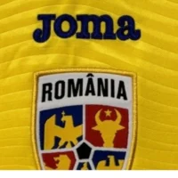 Romania's home football jersey for 2025-26 Fan version