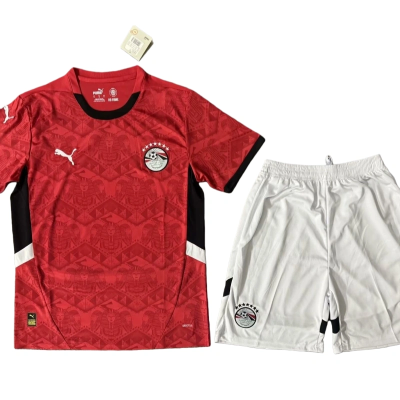 20260113182953172348-1 2025-26 Egypt Home Kids Football jersey Kit Fan version