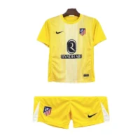 Atletico Madrid Yellow Goalkeeper Kid Kit football jersey 25-26
