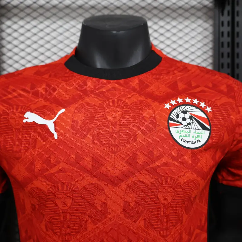 2025-26 Players Edition Egypt Home Red Football Jersey