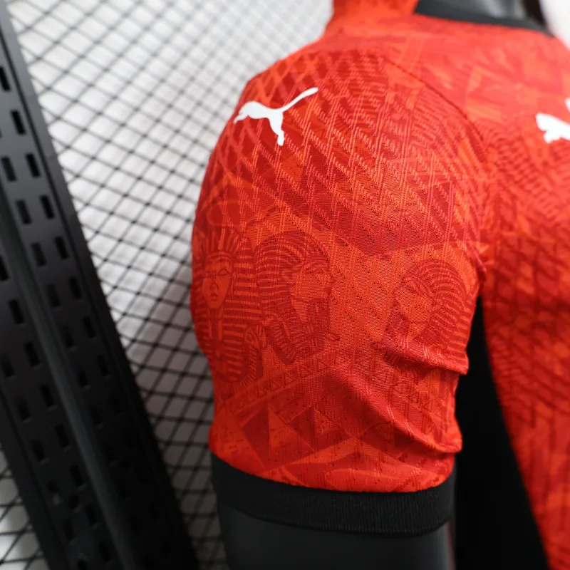 2025-26 Players Edition Egypt Home Red Football Jersey