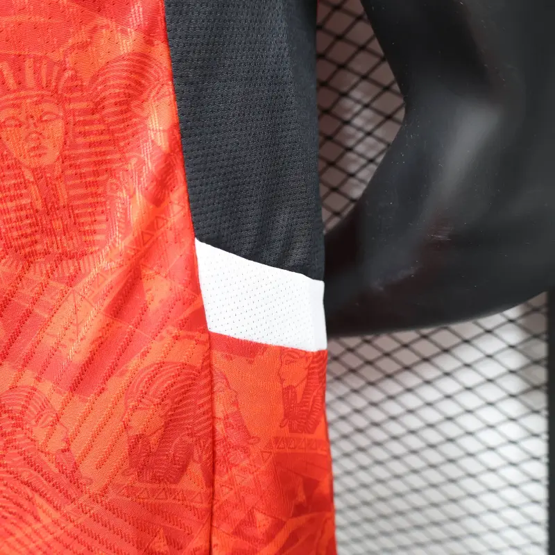 2025-26 Players Edition Egypt Home Red Football Jersey