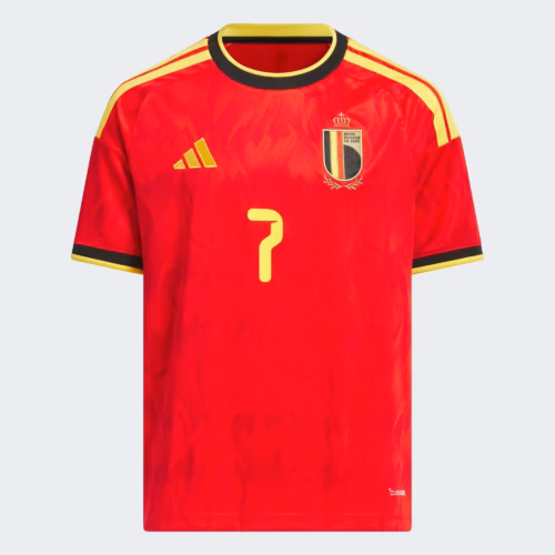 Belgium 26 Home De Bruyne Kids Jersey