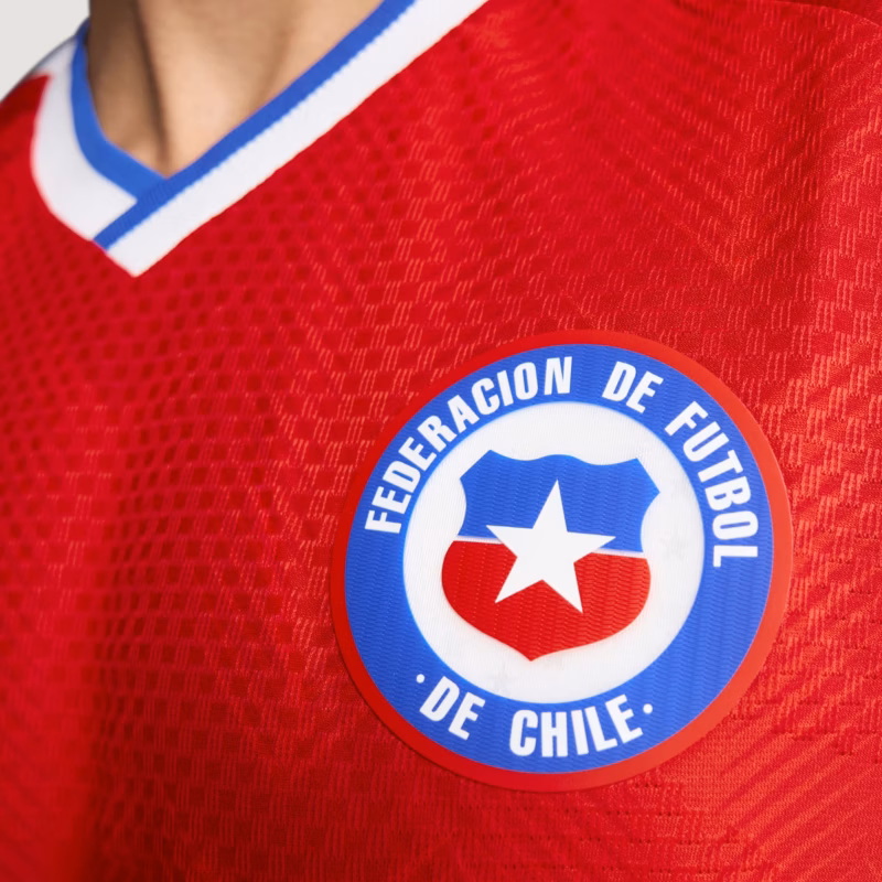 Chile 26 Home Authentic Jersey