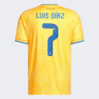 Colombia_26_Home_Diaz_Jersey_Yellow_KW7644_02_laydown Colombia 26 Home Diaz Jersey