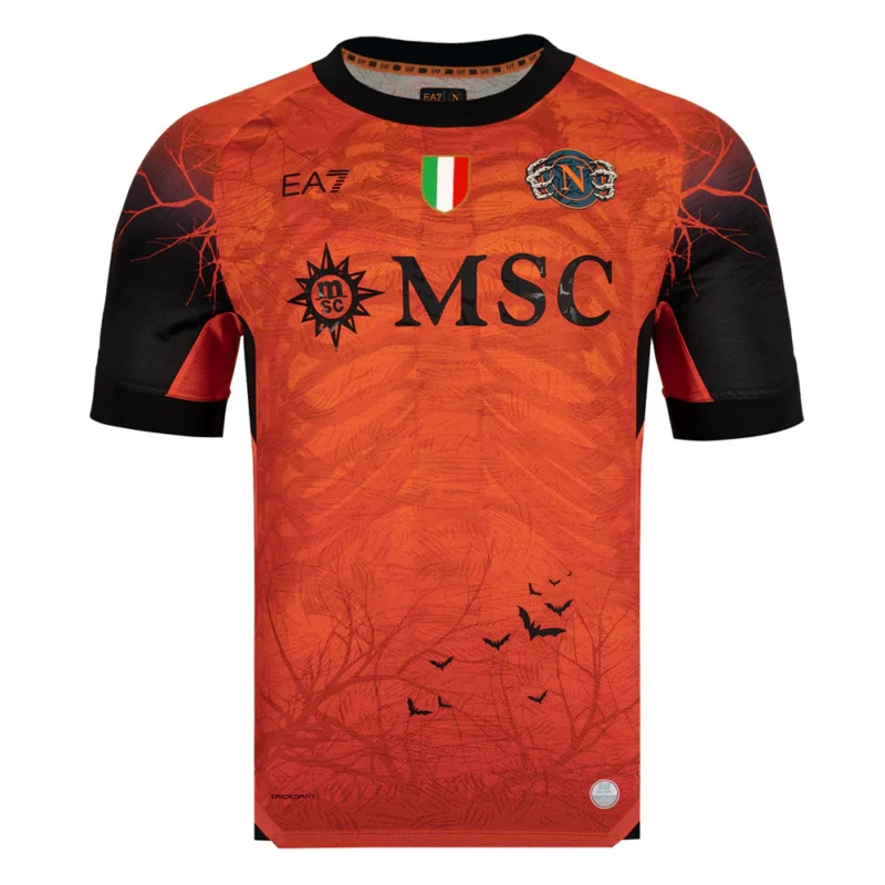 25-26 Napoli Halloween Orange Football Shirt Special Edition Match Shirt