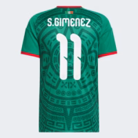 Mexico_26_Home_Gimenez_Jersey_Green_KW7748_02_laydown World Cup 2026 Mexico 26 Home Gimenez Jersey #11