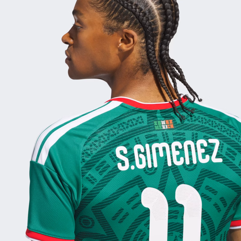 Mexico_26_Home_Gimenez_Jersey_Green_KW7748_42_detail World Cup 2026 Mexico 26 Home Gimenez Jersey #11