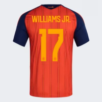 Spain 26 Home Williams Jr Jersey #17