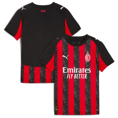 A2B image: ac-milan-puma-home-shirt-25-26-kids AC Milan PUMA Home Shirt 25-26 - Kids