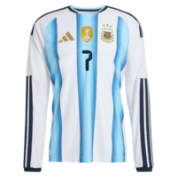 A2B image: argentina-adidas-home-authentic-shirt-2026-long-sleeve-with-de-paul-7-printing Argentina adidas Home Authentic Shirt 2026 - Long sleeve with De Paul 7 printing