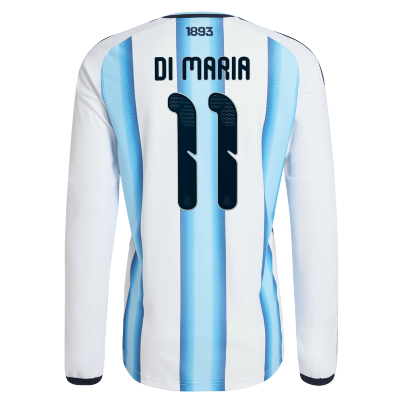 A2B image: argentina-adidas-home-authentic-shirt-2026-long-sleeve-with-di-maria-11-printing Argentina adidas Home Authentic Shirt 2026 - Long sleeve with Di Maria 11 printing