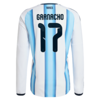 Argentina adidas Home Authentic Shirt 2026 - Long sleeve with Garnacho 17 printing