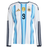 A2B image: argentina-adidas-home-authentic-shirt-2026-long-sleeve-with-j-alvarez-9-printing Argentina adidas Home Authentic Shirt 2026 - Long sleeve with J. Alvarez 9 printing