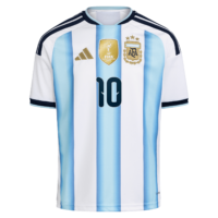 A2B image: argentina-adidas-home-shirt-2026-kids-with-messi-10-printing Argentina adidas Home Shirt 2026 - Kids with Messi 10 printing