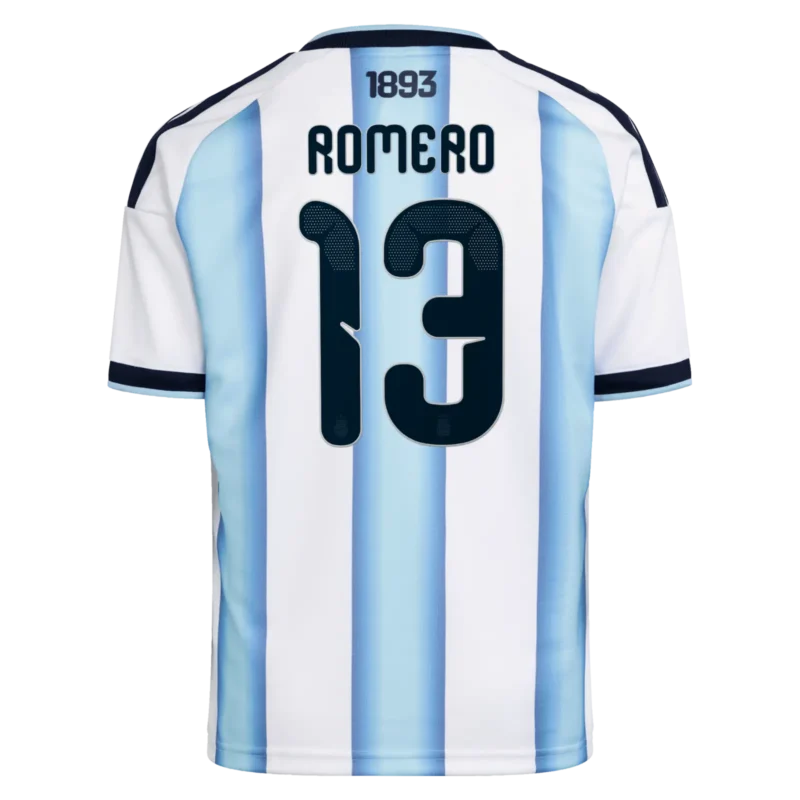 A2B image: argentina-adidas-home-shirt-2026-kids-with-romero-13-printing Argentina adidas Home Shirt 2026 - Kids with Romero 13 printing