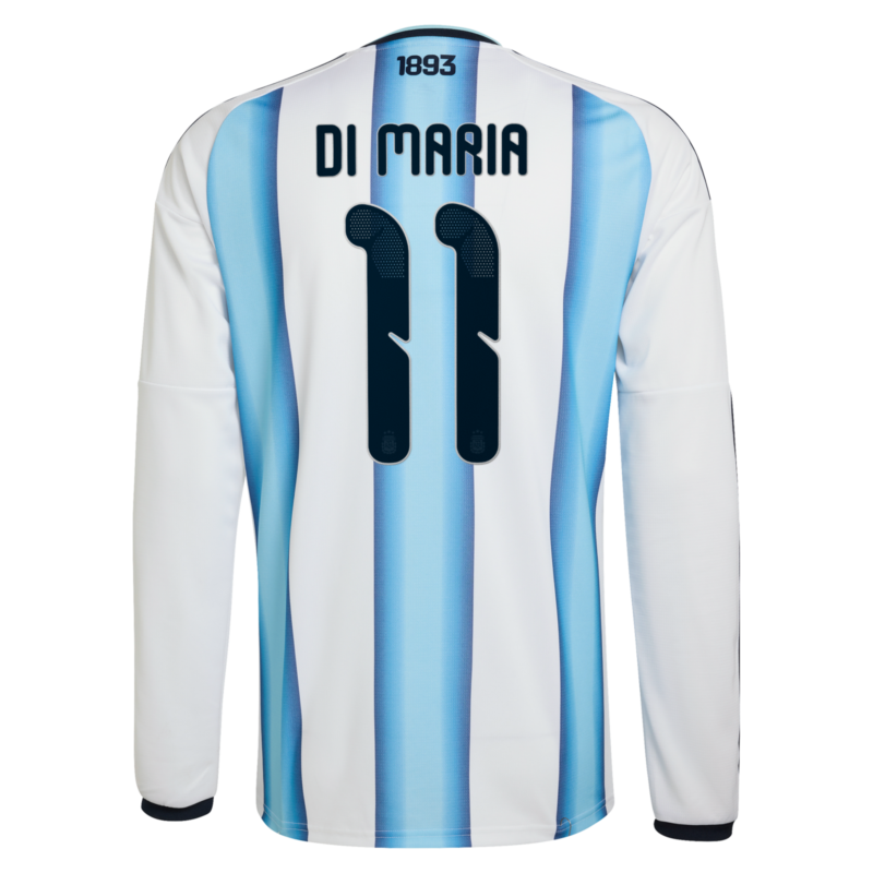 Argentina adidas Home Shirt 2026 -Long sleeve with Di Maria 11 printing