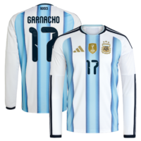 A2B image: argentina-adidas-home-shirt-2026-long-sleeve-with-garnacho-17-printing Argentina adidas Home Shirt 2026 -Long sleeve with Garnacho 17 printing