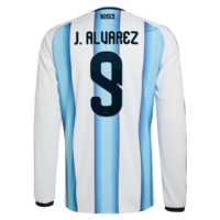 A2B image: argentina-adidas-home-shirt-2026-long-sleeve-with-j-alvarez-9-printing Argentina adidas Home Shirt 2026 -Long sleeve with J. Alvarez 9 printing