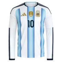 A2B image: argentina-adidas-home-shirt-2026-long-sleeve-with-messi-10-printing Argentina adidas Home Shirt 2026 -Long sleeve with Messi 10 printing