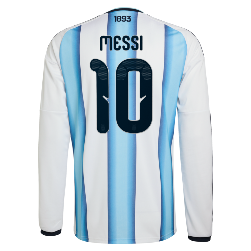 A2B image: argentina-adidas-home-shirt-2026-long-sleeve-with-messi-10-printing Argentina adidas Home Shirt 2026 -Long sleeve with Messi 10 printing