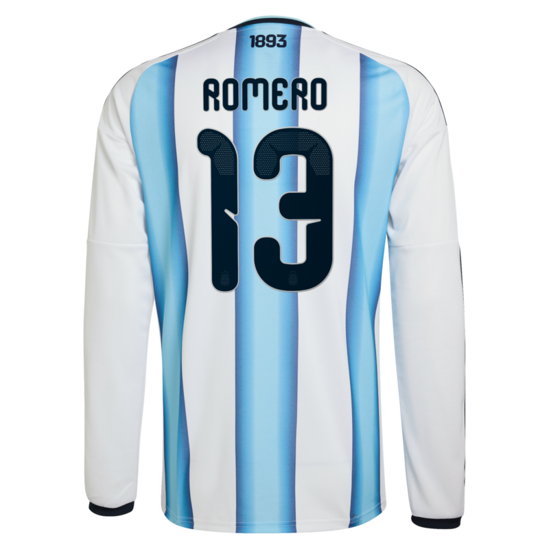 Argentina adidas Home Shirt 2026 -Long sleeve with Romero 13 printing