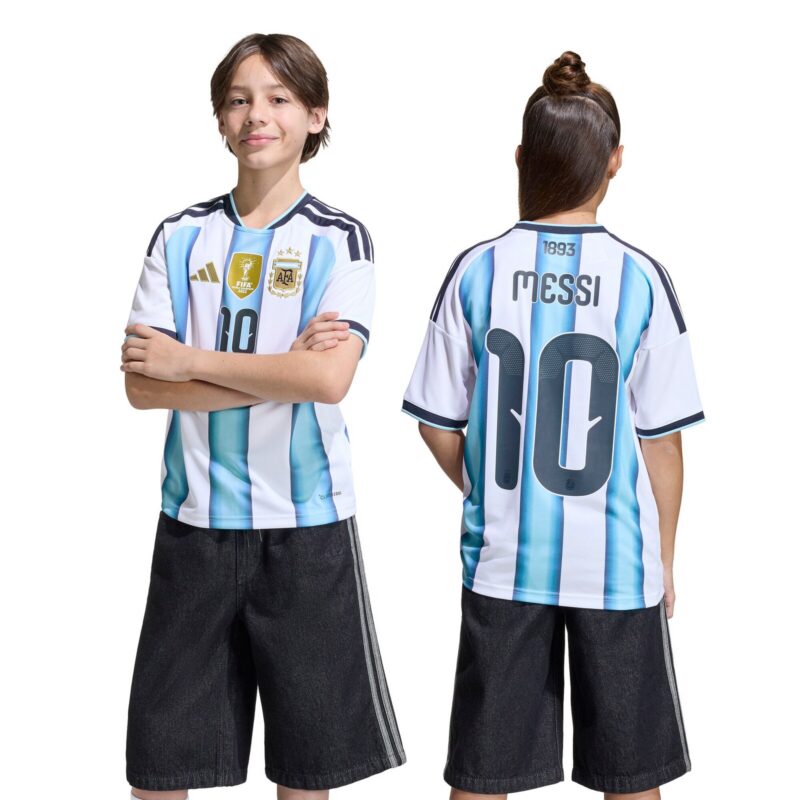 Argentina adidas Home Shirt 2026 - Messi #10 - Kids