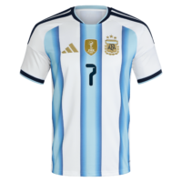 Argentina adidas Home Shirt 2026 with De Paul 7 printing