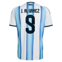 A2B image: argentina-adidas-home-shirt-2026-with-j-alvarez-9-printing Argentina adidas Home Shirt 2026 with J. Alvarez 9 printing
