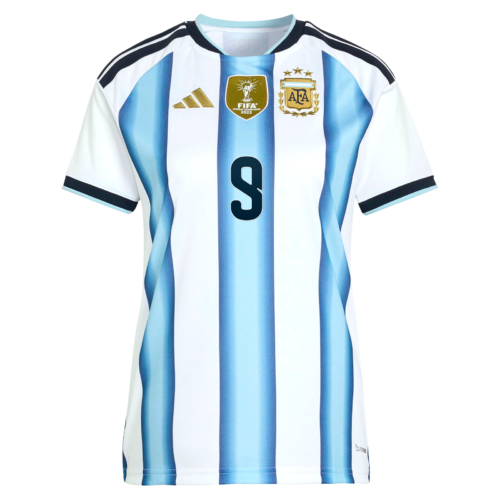 Argentina adidas Home Shirt 2026 - Womens with J. Alvarez  9 printing