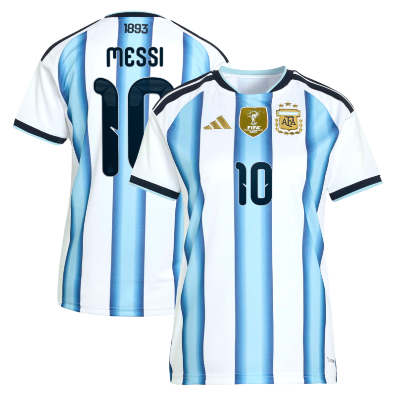A2B image: argentina-adidas-home-shirt-2026-womens-with-messi-10-printing Argentina adidas Home Shirt 2026 - Womens with Messi 10 printing