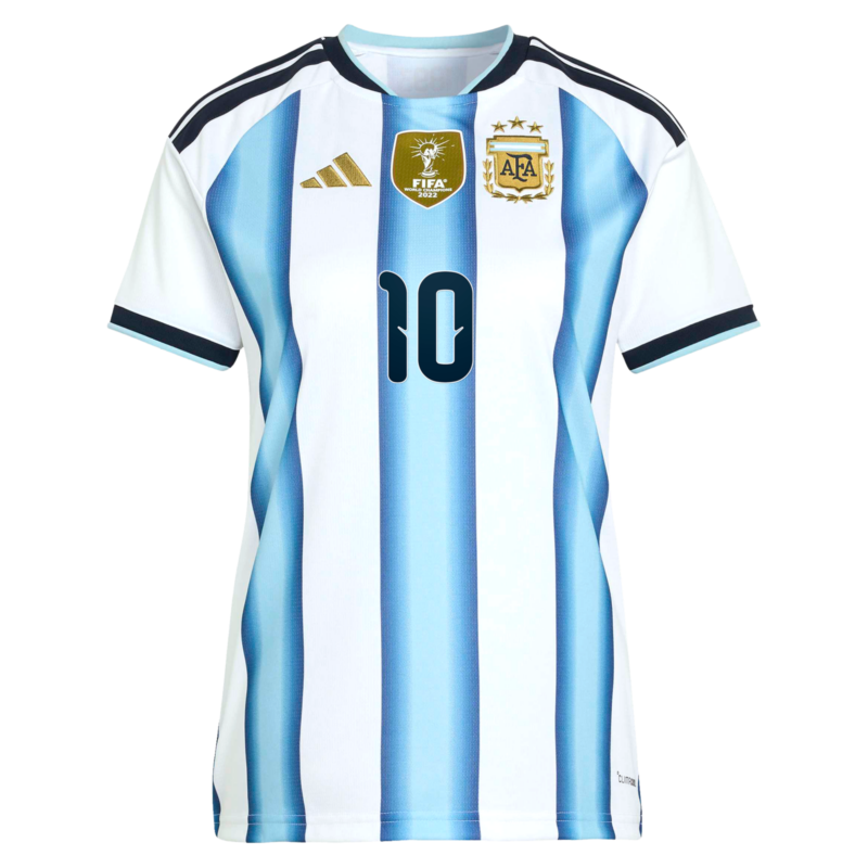 A2B image: argentina-adidas-home-shirt-2026-womens-with-messi-10-printing Argentina adidas Home Shirt 2026 - Womens with Messi 10 printing