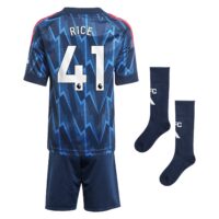Arsenal adidas Away Minikit 2025-26 with Rice 41 printing
