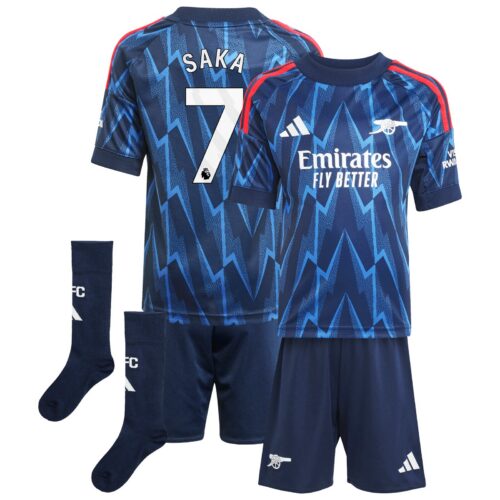 A2B image: arsenal-adidas-away-minikit-2025-26-with-saka-7-printing Arsenal adidas Away Minikit 2025-26 with Saka 7 printing