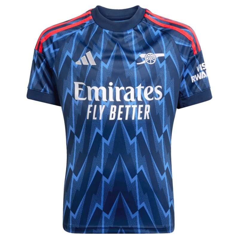 A2B image: arsenal-adidas-away-shirt-2025-26-kids-with-odegaard-8-printing Arsenal adidas Away Shirt 2025-26 - Kids with Ødegaard 8 printing