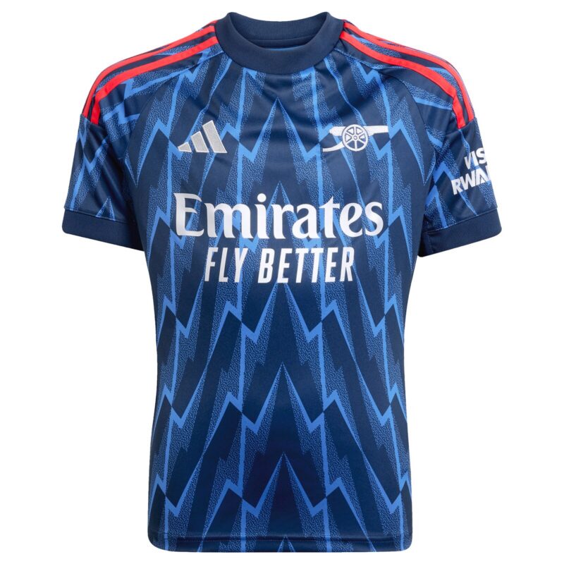 A2B image: arsenal-adidas-away-shirt-2025-26-kids-with-gyokeres-14-printing Arsenal adidas Away Shirt 2025-26 - Kids with Gyökeres 14 printing