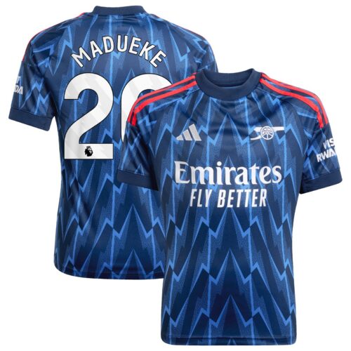 A2B image: arsenal-adidas-away-shirt-2025-26-kids-with-madueke-20-printing Arsenal adidas Away Shirt 2025-26 - Kids with Madueke 20 printing