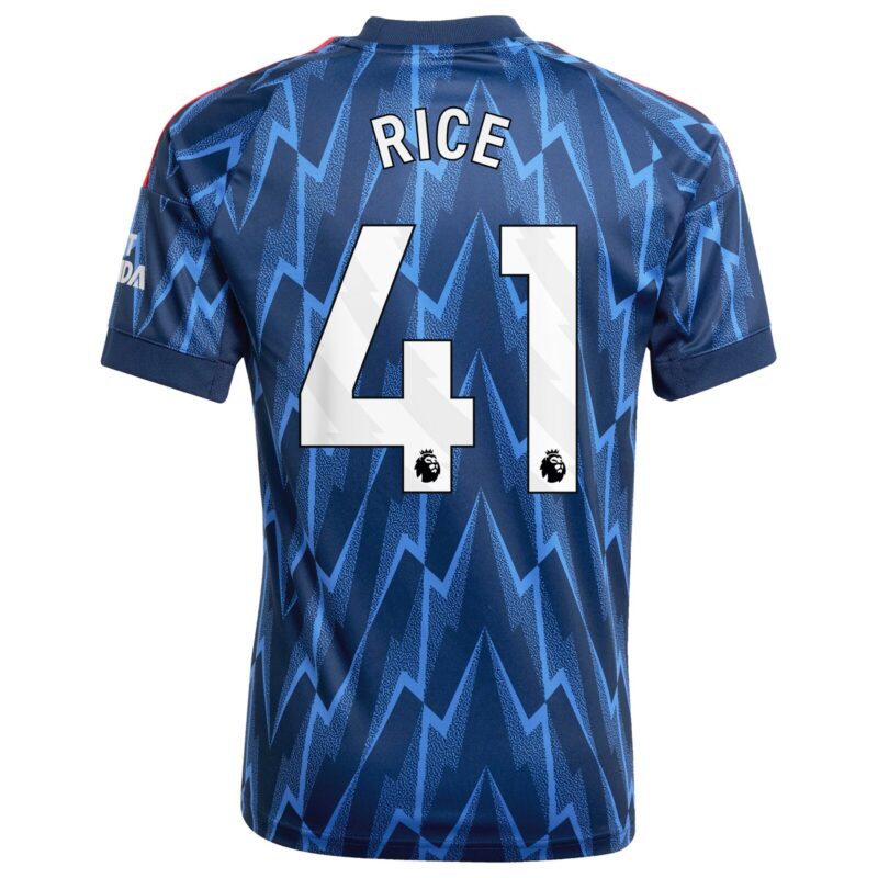 A2B image: arsenal-adidas-away-shirt-2025-26-kids-with-rice-41-printing Arsenal adidas Away Shirt 2025-26 - Kids with Rice 41 printing