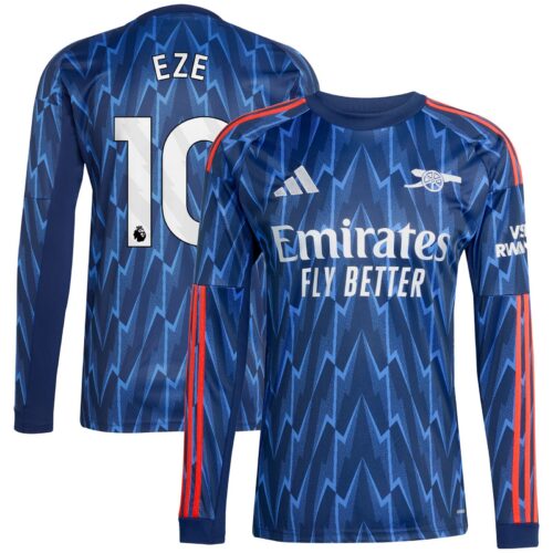 A2B image: arsenal-adidas-away-shirt-2025-26-long-sleeve-with-eze-10-printing Arsenal adidas Away Shirt 2025-26 - Long Sleeve with Eze 10 printing