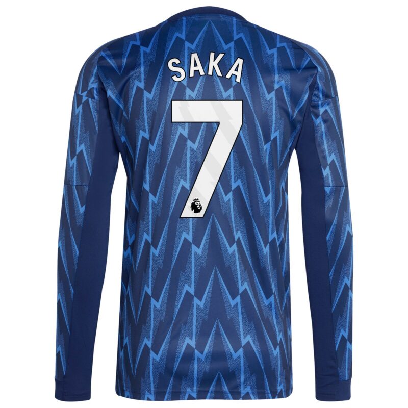 Arsenal adidas Away Shirt 2025-26 - Long Sleeve with Saka 7 printing