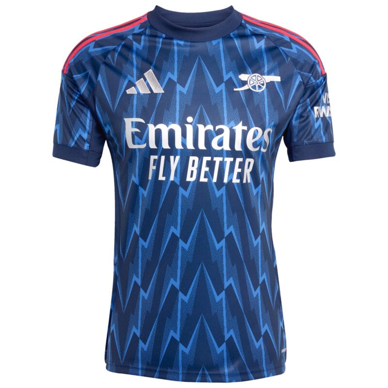 Arsenal adidas Away Shirt 2025-26 with Eze 10 printing