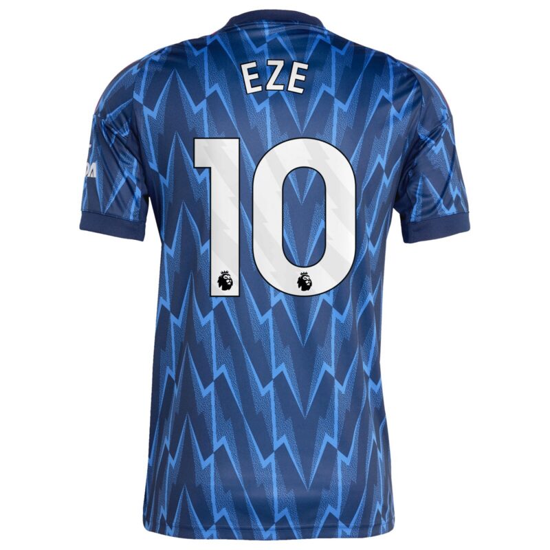 Arsenal adidas Away Shirt 2025-26 with Eze 10 printing