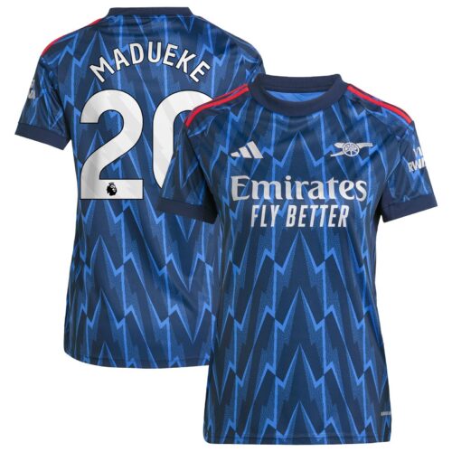 A2B image: arsenal-adidas-away-shirt-2025-26-womens-with-madueke-20-printing Arsenal adidas Away Shirt 2025-26 - Womens with Madueke 20 printing