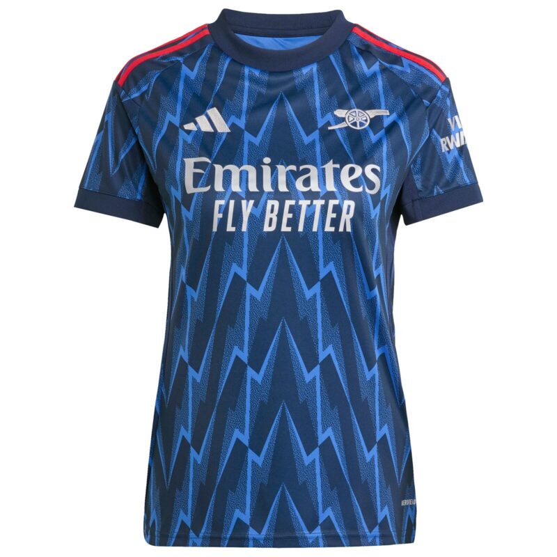Arsenal adidas Away Shirt 2025-26 - Womens with Madueke 20 printing