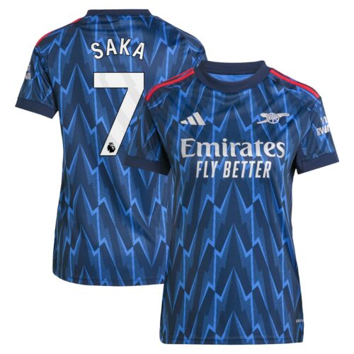 A2B image: arsenal-adidas-away-shirt-2025-26-womens-with-saka-7-printing Arsenal adidas Away Shirt 2025-26 - Womens with Saka 7 printing