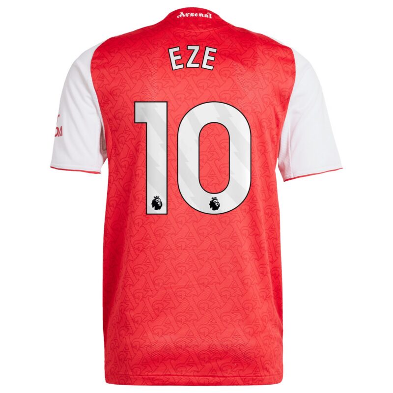 Arsenal adidas Home Authentic Shirt 2025-26 with Eze 10 printing