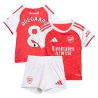Arsenal adidas Home Babykit 2025-26 with Ødegaard 8 printing